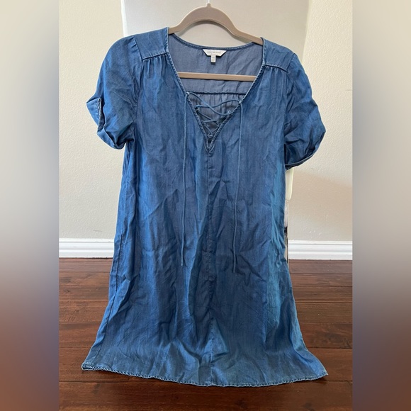 Lucky Brand Denim Shirt Dress Lucky Brand Denim Popover Shirt Dress XS